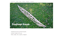 Tablet Screenshot of frogtownkayak.com